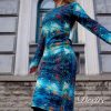 Blue Slim Fit Dress