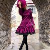 Fuchsia with lace dress - Image 3