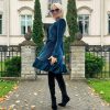 Velvet ”Ocean breeze” dress - Image 2