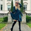 Velvet ”Ocean breeze” dress