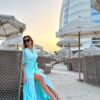 Azure Silk long dress - Image 3